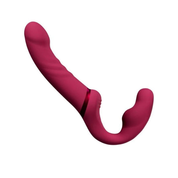 Lovense Lapis Strapless Strap-On Created for female body types to experience penetrating their partner, share the sensation simultaneously with your partner through dual-ended vibration. No matter if you're lesbian, bisexual, or questioning, enjoy the Lovense Lapis Double Dildo Strapless Strap-on. 3 motors can be controlled separately to customize the desired level of vibration intensity and pattern. App controlled, USB rechargeable and waterproof.