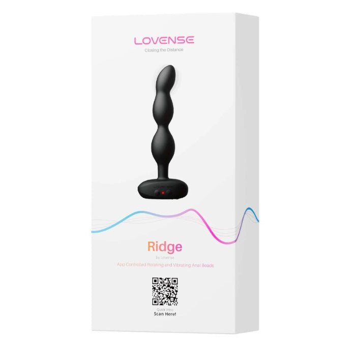 The Lovense Ridge Anal Beads offer 360° internal stimulation at up to 116 rotations per minute and vibrate in 7 built-in patterns. The tapered tip of the first bead slips in and out easily, gradually increasing in size over the next two sections so you can expand your horizons. The flexible bottom joint helps the Ridge Anal Beads bend at any angle to suit all positions and play styles and is attached to an ergonomic flared base for peace of mind. App controlled, USB rechargeable and waterproof.