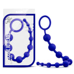Designed with graduating size beads for your comfort and safety. Anal Training with 10 flexible beads of graduating size you can ease your way into more intense anal play. Length 12.5 inches. Insertion length 10.25 inches. Width .75 inch.