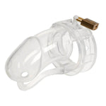 Malesation Chastity Cage, a premium device designed for an exquisite combination of comfort and control. Made from high-quality, clear silicone, this chastity cage ensures both durability and discretion. Dimensions are 110mm long and internal length of 88mm. Experience the thrilling world of chastity play as you surrender control and embark on a journey of sensual exploration.