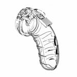 Mancage Chastity Cage - Clear 4.5inch