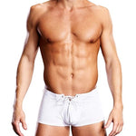 Sexy and suggestive, these Blueline Performance Lace-Up Shorts are a must have for any man. These trunks are made from a durable, silky microfiber fabric that are extremely comfortable and provide stretch retention for an enhanced appearance. They have a lace up front with re-enforced grommets for durability.