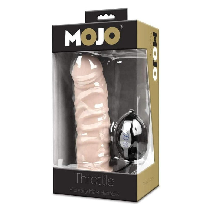 Mojo Throttle Vibrating Hollow Strap-On with Remote – the ultimate tool for thrilling, hands-free pleasure and satisfaction. Whether you're looking to enhance your intimate experiences with your partner or indulge in solo play, this strap-on provides an exhilarating ride. The remote control allows you to easily adjust the vibration modes and intensity, putting you in control of your pleasure.