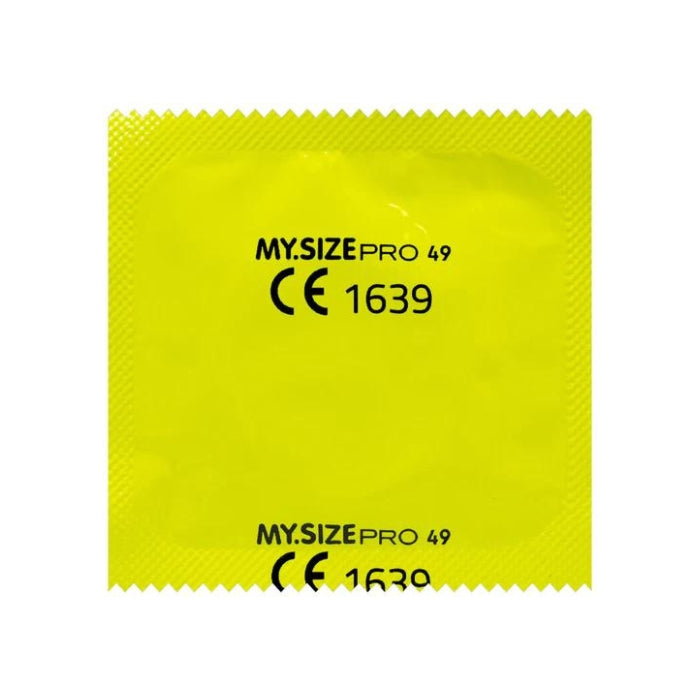 My.Size Pro Condoms pack of 10 49mm, have a 15% thinner wall thickness as average condoms, offering a greater sensitivity. made of Vytex, a specific natural latex. Vytex is a revolutionary plant-based raw material to eliminate nearly all the typical latex smell and the antigenic problem-causing proteins that can result in an allergic reaction to natural rubber latex. Vegan friendly.