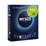 My.Size Pro Condoms 49mm have a 15% thinner wall thickness as average condoms, offering a greater sensitivity. made of Vytex, a specific natural latex. Vytex is a revolutionary plant-based raw material to eliminate nearly all the typical latex smell and the antigenic problem-causing proteins that can result in an allergic reaction to natural rubber latex. Vegan friendly.