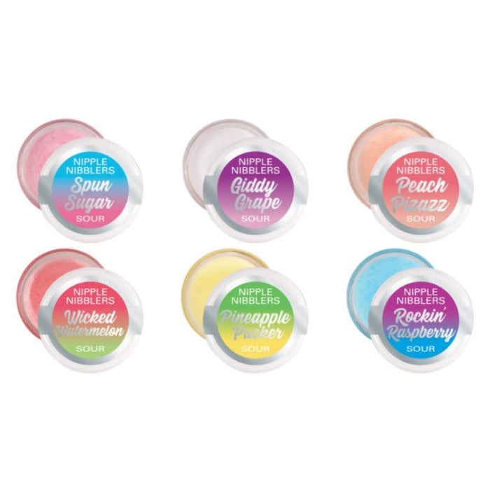 Add a new sense of cool to foreplay with the Nipple Nibblers sour burst tingle balm. The kissable formula provides a tasty and delightful tingly sensation for enhanced arousal.  Flavour: Rockin’ Raspberry.