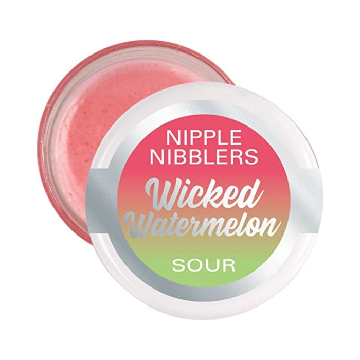 Add a new sense of cool to foreplay with the Nipple Nibblers sour burst tingle balm. The kissable formula provides a tasty and delightful tingly sensation for enhanced arousal.  Flavour: Wicked Watermelon.