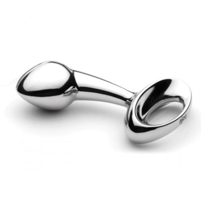 Equally fun for hot bedroom play or to wear all day for some naughty secret stimulation. Pure Plugs combine a large head for that delicious stretch of penetration, with a tapered stem for easy retention and long-term comfort. Stainless Steel is considered hypoallergenic. Length 65mm x 32mm. 