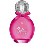 Spicy is a tempting perfume with piquant character. Oriental-floral fragrance. Top notes: jasmine, gardenia, ylang-ylang, bergamot, Amalfi lemon, tangerine, blackcurrant and truffle. Heart notes: spices, fruity notes, lotus, orchid, gardenia, jasmine and ylang-ylang. Base notes: vetiver, sandalwood, patchouli, ambergris, frankincense, vanilla, Mexican chocolate and white musk. Comes in an elegant bottle with crystal-shaped top and cute, red bow 30 ml.
