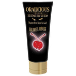 Oralicious oral sex cream brings a whole new level of excitement when it comes to intimate play! This amazing cream not only numbs and tickles the throat, but also has a smooth, cooling, rich taste and aroma of Cherry flavour. Comes in 58ml tube.