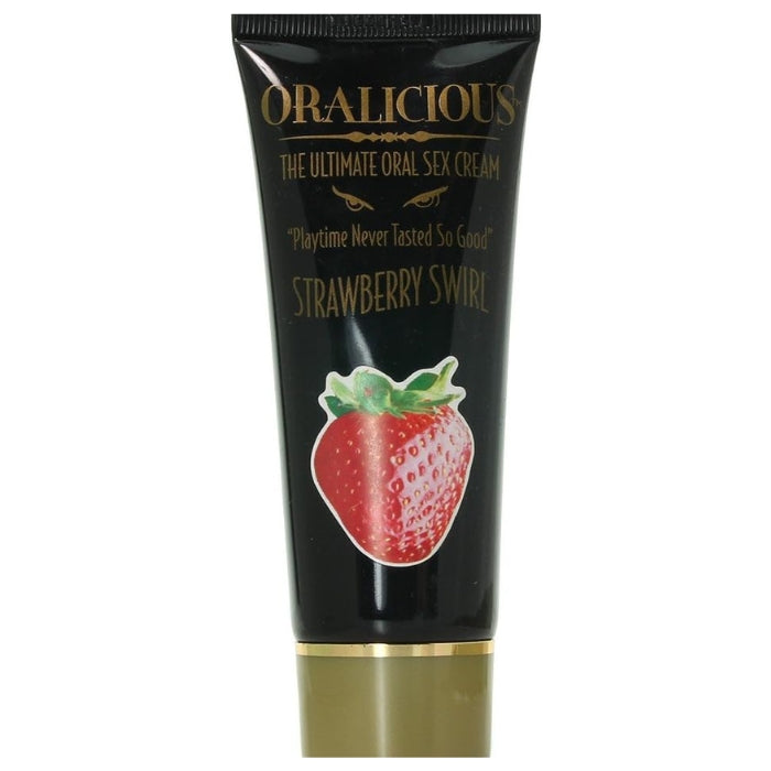 Oralicious oral sex cream brings a whole new level of excitement when it comes to intimate play! This amazing cream not only numbs and tickles the throat, but also has a smooth, cooling, rich taste and aroma of Strawberry. Comes in 58ml tube.