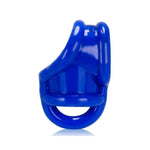 This cock ring and ball separator is thicker and softer with a built in ballsling at the base and a thick strap that pushes down on your scrotum and acts as a separator. The ring keeps your scrotum anchored down in the sling and the separator forces your testicles downward and away from each other. Made from FLEX TPR. Main hole circumference: 10.80cm, Shaft hole Circumference: 9.53cm, Ball hole circumference: 8.26cm.