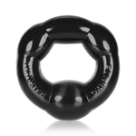 Thruster is a super stretchy full sized cockring that will not pinch or strangle you. Place the large ball under your scrotum to push up your balls. Worn to provide you with a thicker, firmer erection. Made from FLEX TRP. Thickness:1.91cm - 2.54cm, Outside Circumference:19.05cm, Inside Circumference:9.53cm