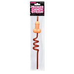 This long, twirling reusable fun straw has a strawberry flavoured hard candy penis lollipop on the top. Perfect for bachelorette parties, ladies night, pride events or as a fun extra to any event you are having. Ingredients: sugar, glucose syrup, water, artificial flavors, artificial colors