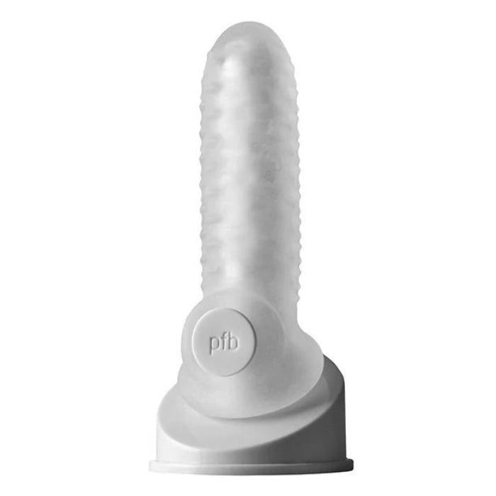 Perfect Fit Fat Boy Checker Plate Sheath adds girth to your penis. Fitting comfortably over your penis, the checkered ribbing adds an impressive intensity that is sure to satisfy any partner, regardless of gender or entry point. Slide your balls through the connected scrotum loop for an added twitch of pleasure.