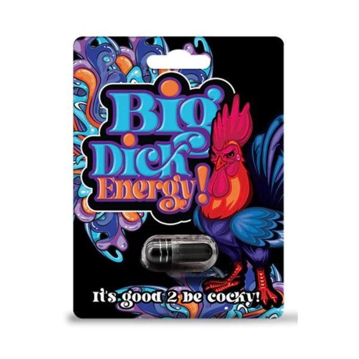 Big Dick energy promotes harder and longer lasting erections, helps with stamina, recovery and orgasms. Take 1 capsule with 12-16 ounces of water 30-45 minutes prior to sexual activity. For best results take 1 hour apart from other supplements and/or medications. Effects are normally activated upon stimulation. Comes in a pack with 1 capsule.