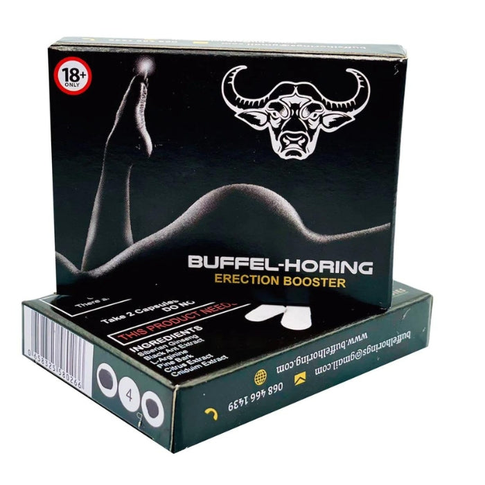 Buffel-Horing will boost your erection to the next level. In just 40 Minutes after taking 2 pills, you will experience an Erection you have never experience before. 
