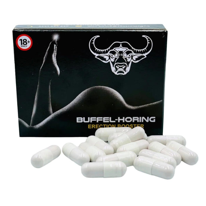 Buffel-Horing will boost your erection to the next level. In just 40 Minutes after taking 2 pills, you will experience an Erection you have never experience before.  ﻿Comes in a box of 2 capsules.