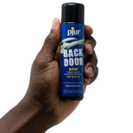 Backdoor anal lube out preforms other anal lubes, with a unique formula that binds large amounts of water in small pockets allowing for intensive extended anal sessions. Backdoor door provides all the benefits of water based lube, while spoiling you with a silky silicone feel. Suitable for use with all anal toys.