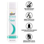 Neutral, water-based premium lubricant without additives - designed especially for soft and sensitive female skin. Preservative free - glycerine free - free from parabens - oil free and non greasy - fragrance free - odorless and neutral in taste. leaves a silky smooth feeling - nurtures and protects dry and stressed skin.