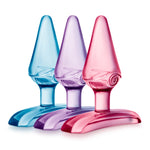 Play With Me Hard Candy individually wrapped Anal Plugs. These plugs are the perfect anal toy for beginners, if you're just trying to play anal. With a length of 7cm and an easy to grip base, it makes inserting or retrieving your Hard Candy simply beautiful. Made of TPE thermoplastic elastomer, a soft, flexible and non-toxic material. Assorted colours purple, pink and or blue.