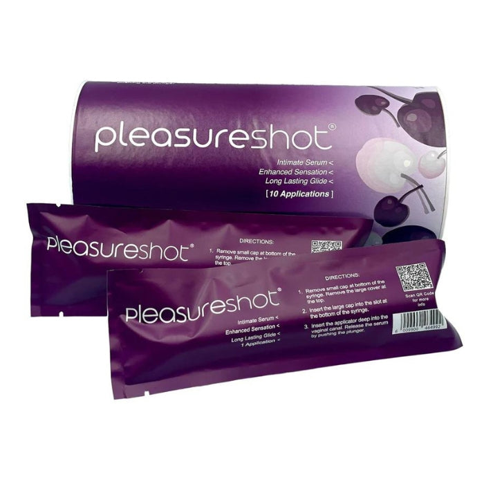 Pleasureshot helps vaginal lubrication for more intense orgasms. Pleasureshot is toy friendly, so whether you are going solo or with your partner, Pleasureshot is the ideal little boost to maximise your fun.<br data-mce-fragment="1">Simply apply and the affect can be felt within 5 - 10 minutes.