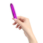 Key features: Bejeweled bullet vibrator. Pointed tip for targeted pleasure. 10 functions. Power Bullet Motor. Body safe material. Compact size. Travel lock. Easy to use. Waterproof vibrations. USB Rechargeable. Dimensions: length 4 inches. Insertion length 2.3 inches. Width 0.5 inch. Diameter 0.7 inch.