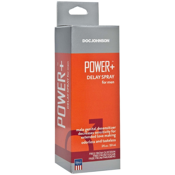 Get more banging for your buck with Power+ Delay Spray. This prolonging Spray contains 7.5 percent Benzocaine which acts as a desensitizing agent to help the man delay or prevent premature ejaculation. Odorless and tasteless.