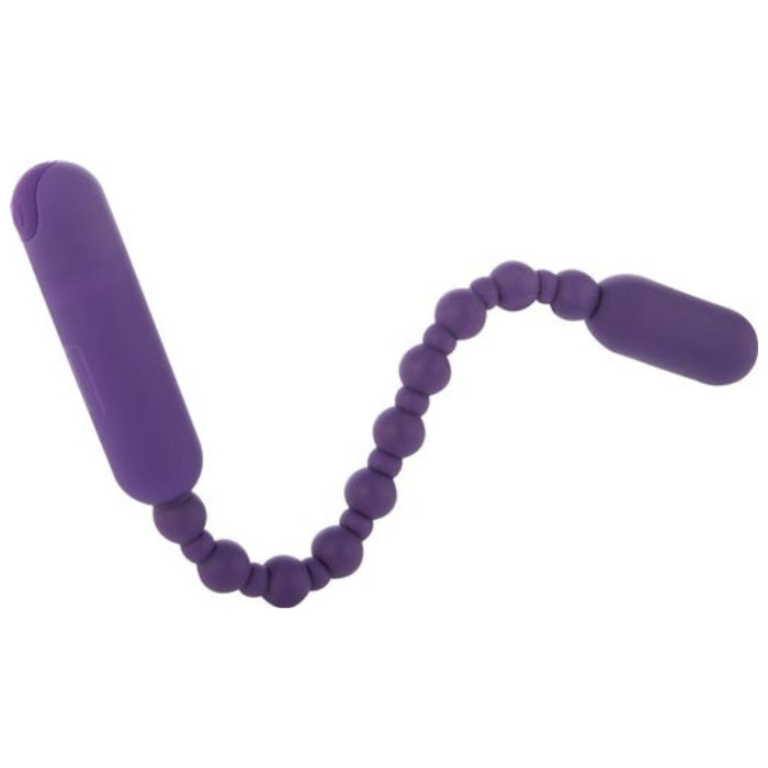 Introducing Booty Beads the most diverse and flexible anal toy on the planet is now rechargeable. A sequence of beads connected to a strong Power Bullet motor bend and flex in every direction while providing intense vibrations from end to end! Choose between 7 intense functions that will bring you ultimate stimulation all the way through. Travel lock. Waterproof vibrations. Premium Silicone material. Easy to clean. USB rechargeable.