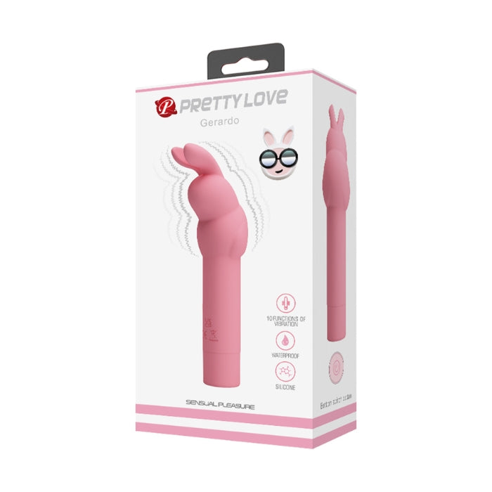 Pretty Love Bunny Ears Vibrator - Gerado Light Pink