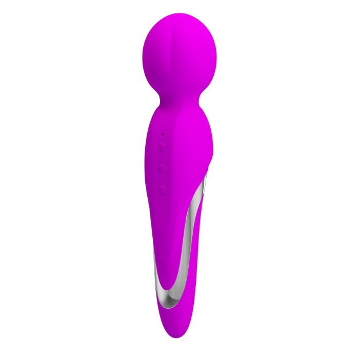 This super soft silicone wand boasts 7 functions of vibration and 5 levels of intensity. The wand is amazingly equipped to provide you with intense pleasure night after night. The head of the wand is made with a high quality and super soft silicone that provides a gorgeously, sexy, silky feel. USB rechargeable.