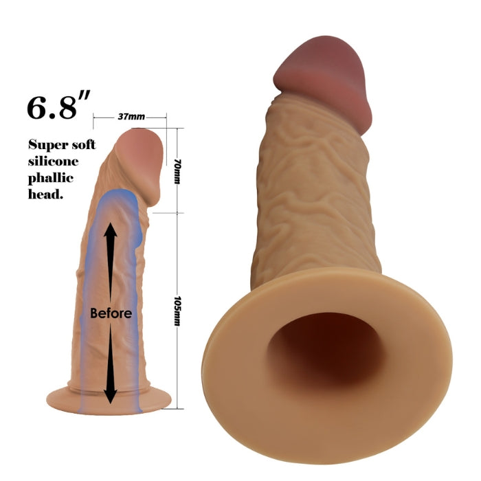 Take your penetrating play to the next level and indulge in a session with our fabulous pleasure universal strap-on harness. The delightful hard silicone shaft on this dildo strap-on is veined and features perfectly shaped super soft silicone head to provide you with maximum stimulation and penetration. Comes complete with strap-on dildo, comfortable and adjustable thick elasticated strap-on harness.