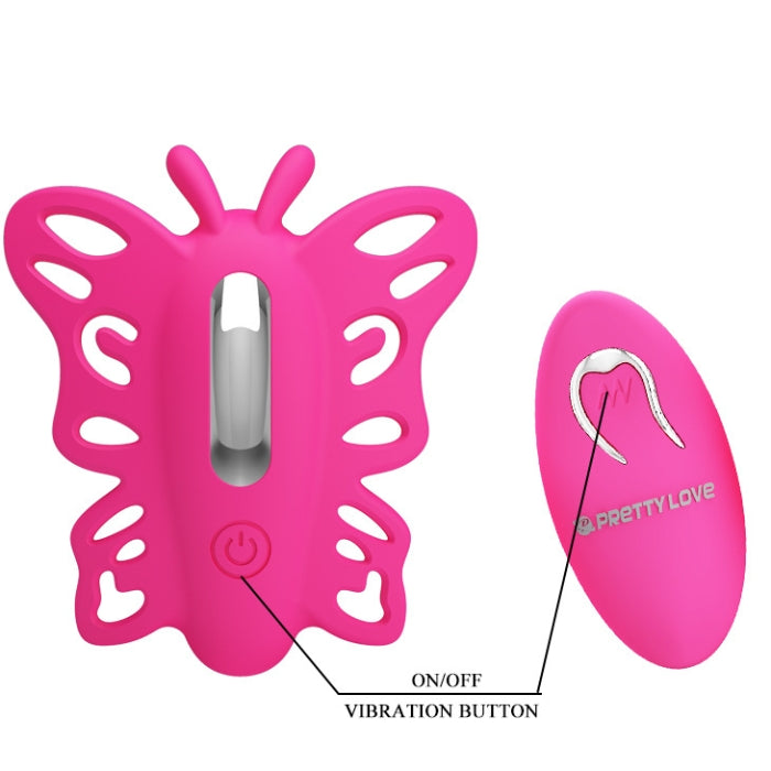 Experience intuitive hands-free pleasure with the Pretty Love 12 Function Remote G-spot Massager. Expertly sculpted to hug your G spot and Clitoral area. Experience intuitive hands-free pleasure with the Pretty Love 12 Function Remote G-spot Massager. Expertly sculpted to hug your G spot and Clitoris. Waterproof, USAB rechargeable and battery operated remote.