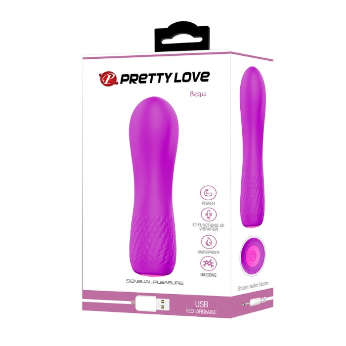 Made of medical-grade silicone, it features 12 functions of vibration. With its trendy, elegant appearance design, attractive color, and comfortable touch, it is designed to satisfy women's various needs. Its' ergonomic design is for the convenience of handling.