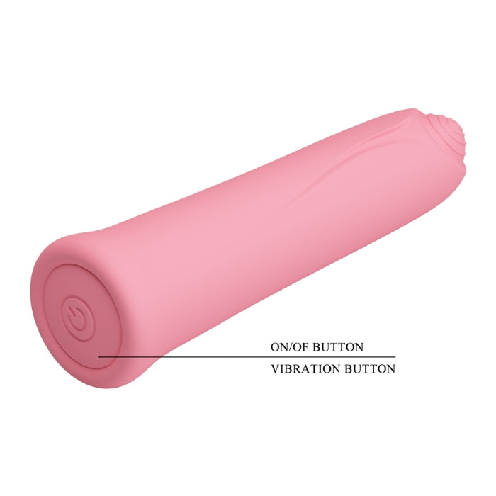 This mini vibrator is in a beautiful design and has a pronounced, stimulating concentric circles pattern – it also fits discreetly inside any handbag. The 12 vibration modes provide a lot of variety during intimate fun. The vibration modes can also be easily controlled at the push of a button. The vibrator remembers the last vibration mode with it's clever memory function. USB rechargeable.