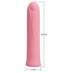 This mini vibrator is in a beautiful design and has a pronounced, stimulating concentric circles pattern – it also fits discreetly inside any handbag. The 12 vibration modes provide a lot of variety during intimate fun. The vibration modes can also be easily controlled at the push of a button. The vibrator remembers the last vibration mode with it's clever memory function. USB rechargeable.