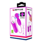 Enjoy sensual stimulation with the Charming Vega from Pretty Love, it caresses you with powerful rotations and vibrations. It's smooth body made of high-quality silicone. With 12 rotation settings and 12 vibration modes from gentle to intense you can get a pleasing stimulator for your clit, nipples or for exciting internal action.