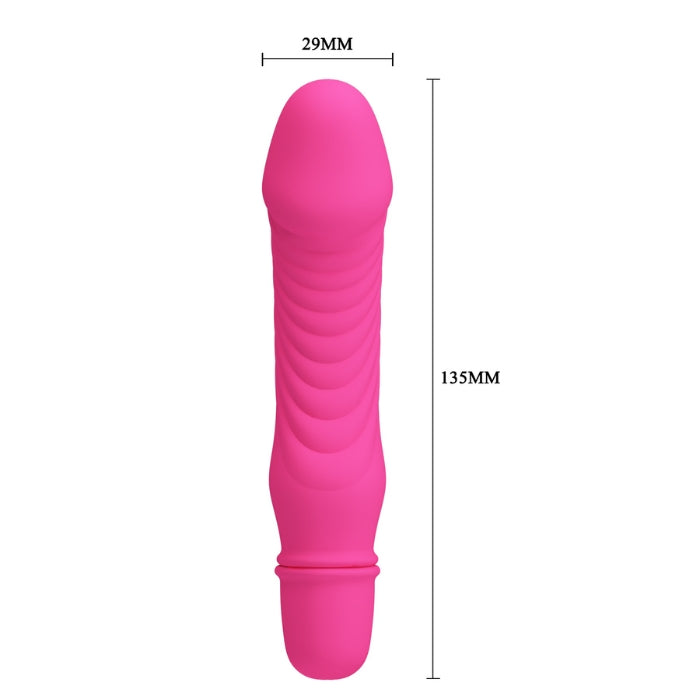 This cock shaped vibrator brings you a jump towards multiple orgasms. Treat yourself to an extra helping of happiness with this vibrator. The head of the toy targets your G-spot to deliver pinpoint precision and pleasure deep inside. Your vibrator is also completely waterproof, so you can splash about with it whenever you want. Takes 1x AAA battery.