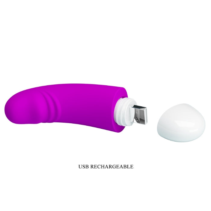 This smooth and shapely dildo has a rounded and tapered tip for extra stimulation and will send you reeling with pleasure. The easy controls will allow you to skip through this toy’s thirty different functions easily with direct rechargeable USB plug, so your experience can be unique every time!&nbsp;