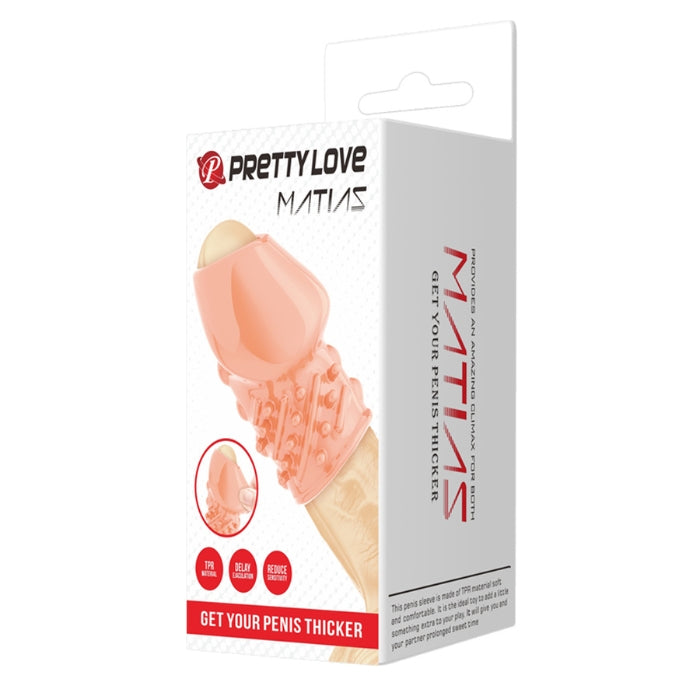 With a silky-soft TPR material, the cock sleeve is soft and stretchy but strong enough to stay on.It can fit most penis sizes, hugging close to the skin, trapping the blood in your penis and helping you achieve longer lasting and stronger erections. It is also suited for progressive potency training and prolonging the sweet time by reducing the stimulation on sensitive parts of the glans, delaying the ejaculation.