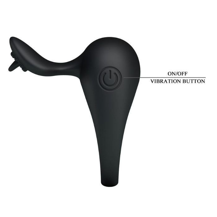 This cock ring is an ideal bedroom addition for the modern couple. Worn at the base of the penis, the stretchy but firm silicone ring gently constricts for longer lasting, stronger erections while the powerful vibrations and tongue teaser are perfectly placed for her clitoral stimulation. 