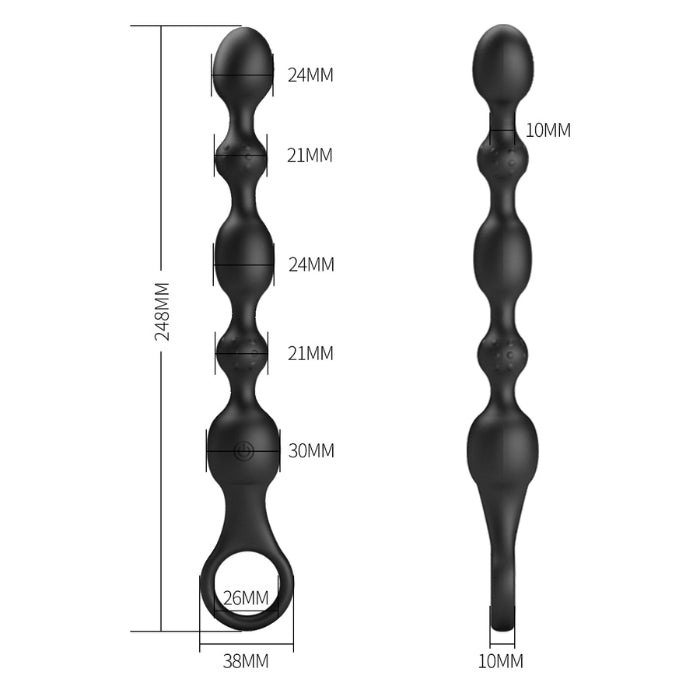 If you want to probe your P-spot or take the backdoor to your G-spot, Pretty Love 10 Function Beaded Anal Vibrator is just for you. Perfect for solo and partnered play, explore powerful 10 vibrating intensities and patterns. Made from silicone, hygienic finish, add a splash of water-based lubricant for a glorious glide. The handle is easy to grip for users. Whenever you are, this chic anal vibrator has USB charging for quick and convenient stimulation.