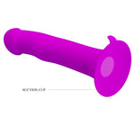You can use the intuitive button controls to cycle through 12 functions of vibration and side pulsation to find your ultimate pleasure! The phallic head that's perfect for stimulating， and the flared suction cup base makes this toy safe for vaginal or anal play. The super-strong suction cup mounts to any flat, solid surface and lifts off easily. USB rechargeable.