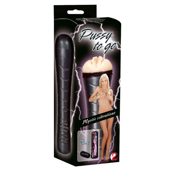 Masturbator in a vagina shape in a discreet, easy-to-hold case with a protective lid. The pleasure canal is made out of skin-like material and has a pronounced, stimulating texture inside that provides an intense, orgasmic massage. Included is a vibro-bullet, The masturbator can be removed from the case so that it can be easily cleaned. (Please order batteries separately: 3 x AA).