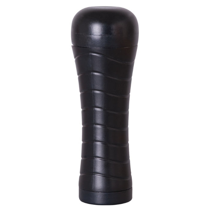 Masturbator in a vagina shape in a discreet, easy-to-hold case with a protective lid. The pleasure canal is made out of skin-like material and has a pronounced, stimulating texture inside that provides an intense, orgasmic massage. Included is a vibro-bullet, The masturbator can be removed from the case so that it can be easily cleaned. (Please order batteries separately: 3 x AA).
