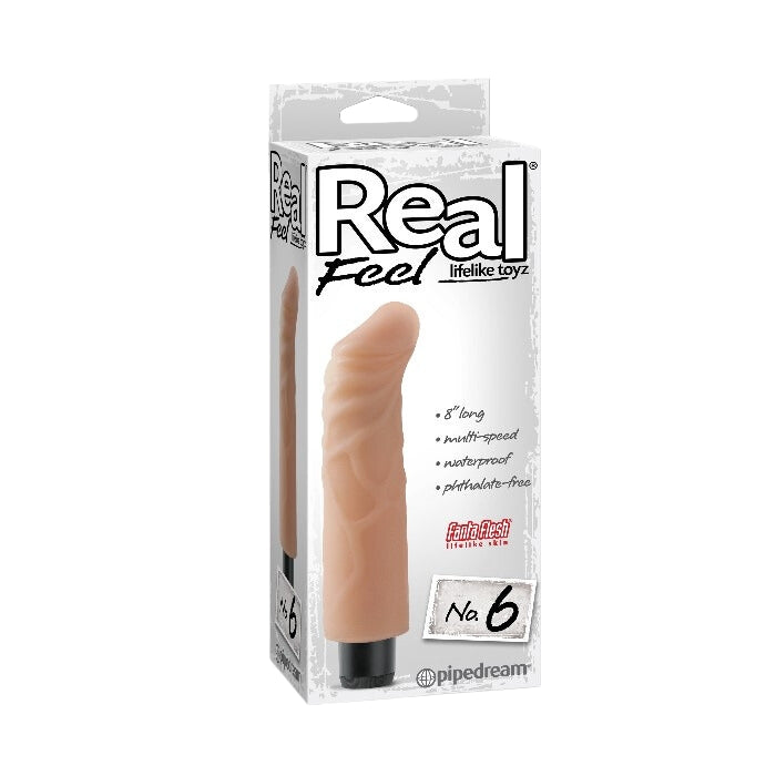 Real Feel Lifelike G-Spot Vibrator - 6 inch Flesh