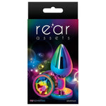 Rear Assets Rainbow Anal Plug with Rainbow Stone Round - Medium. Anal play has never been a prettier sight with this gorgeous jeweled, steel anal plug. Bulbous in form, a tapered tip ensures an easy introduction, while the broad steel bulb fills and satisfies. Perfect for anal enthusiast.