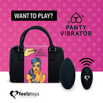 The discreet, stylish vibrator takes you on an adventure. Or rather: you can take the vibrator with you and go on an adventure. Because this vibrator fits perfectly in your panties and has a remote control so that you can hand control completely over to someone else. Your partner for example. Wear the vibrator during a night out and play with yourself or have a romantic night out with your partner and let your partner decide how excited you get.