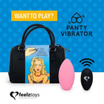 The discreet, stylish vibrator takes you on an adventure. Or rather: you can take the vibrator with you and go on an adventure. Because this vibrator fits perfectly in your panties and has a remote control so that you can hand control completely over to someone else. Your partner for example. Wear the vibrator during a night out and play with yourself or have a romantic night out with your partner and let your partner decide how excited you get.