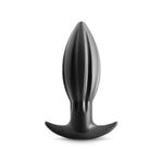 Renegade Bomba Anal Plug - Medium. Made of super soft and bouncy silicone, this plug can be manipulated to fit and expand on demand. 6.14" in total length. 4.92" in insertable length. 1.97" at widest insertable point.